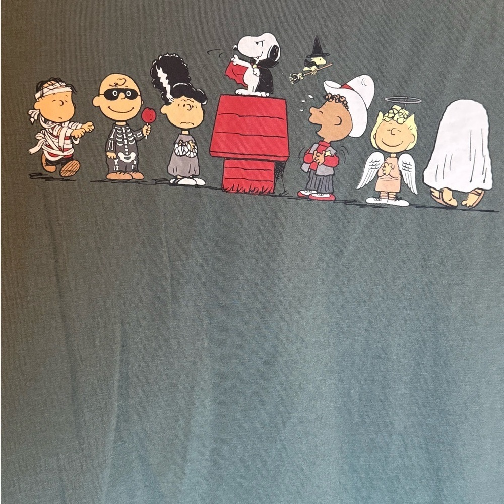 Hybrid Peanuts Charcoal Gray T-shirt Peanuts gang in costume Medium - Picture 4 of 8